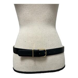 Pierre Cardin Black Cowhide Leather Belt Size 34/85